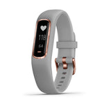 Garmin vivosmart 4, Activity and Fitness Tracker w/Pulse Ox and Heart Rate Monitor Rose gold w/ Gray Band Small/Medium