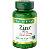 Nature's Bounty Zinc Caplets 50mg 250ct 250 Count (Pack of 1)