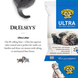Dr. Elsey’s Premium Clumping Cat Litter - Ultra - 99.9% Dust-Free, Low Tracking, Hard Clumping, Superior Odor Control, Unscented & Natural Ingredients 40 lb