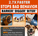 2023release Dog Bark Deterrent Device, Stops Bad Behavior | No need yell or swat, Just point to the dog (your or neighbors), Hit the Button | Long Range Ultrasonic | Bark Collar Alternative