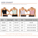 VIBOJOY Longline Strappy Padded Sports Bras Workout Running Tank Crop Tops Yoga Gym Fitness Activewear for Women Medium Green