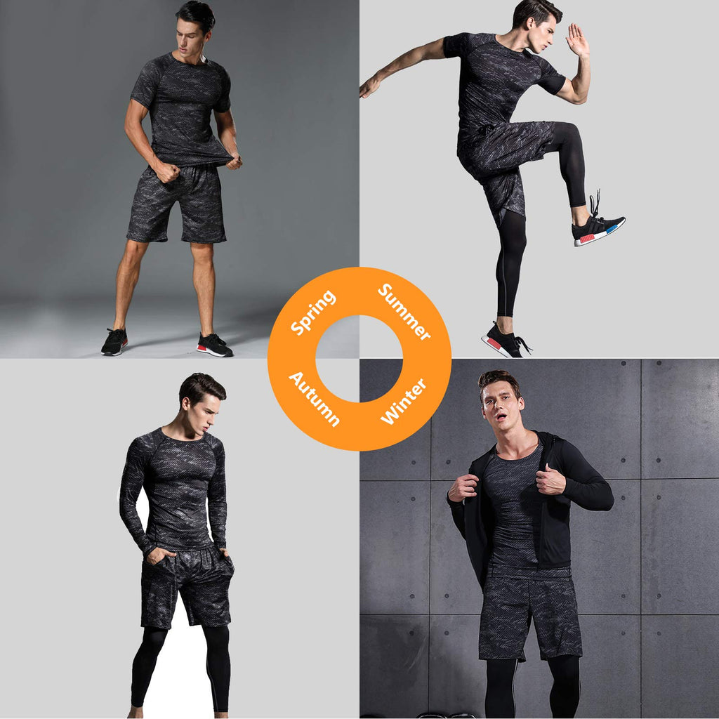 BOOMCOOL Men Workout Clothes Outfit Fitness Apparel Gym Outdoor