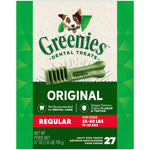 GREENIES Original Regular Natural Dog Dental Care Chews Oral Health Dog Treats, 36 count (Pack of 1) Chicken 36 Count (Pack of 1)