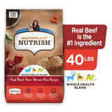 Rachael Ray Nutrish Premium Natural Dry Dog Food, Real Beef, Pea, & Brown Rice Recipe, 40 Pound Bag (Packaging May Vary) Dry Food Beef, Pea & Brown Rice 40 Pound (Pack of 1)